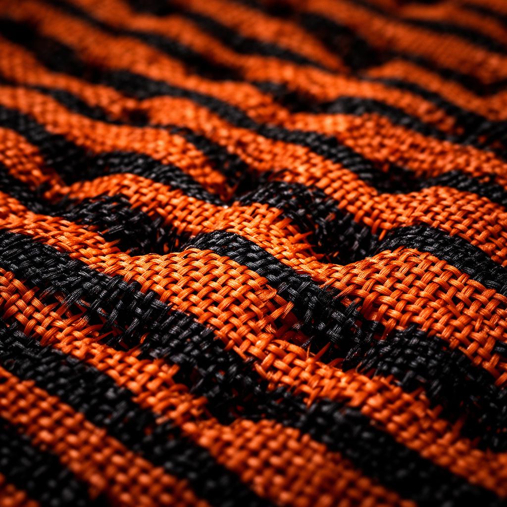 Macro view of StopForce auxetic yarn weave structure