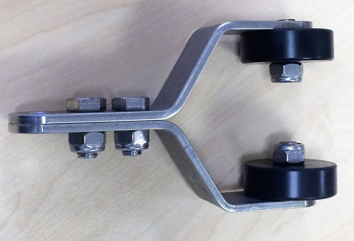 StopForce stainless trolley and carabiner hardware